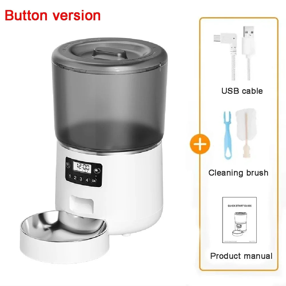 Petavista Automatic Cat Feeder Pet Smart WiFi Food Kibble Dispenser Remote Control Auto Feeder For Cat Dog Dry Food Accessories