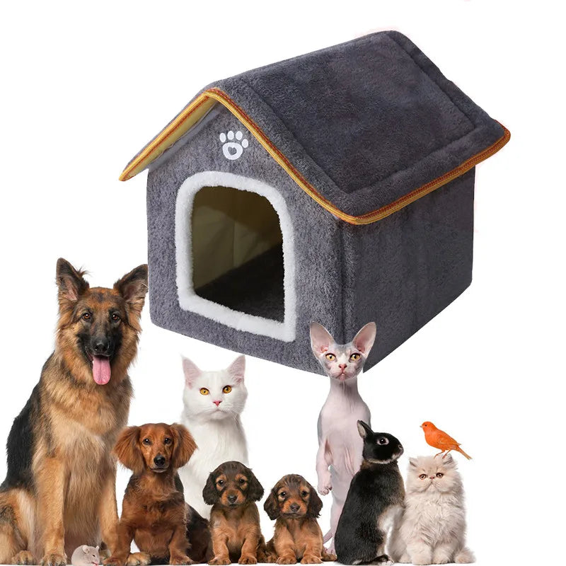 Four Seasons Pet House Dirt-Resistant Material Detachable Washable Cat House Villa All  Indoor Outdoor Pet Shelter Large ﻿