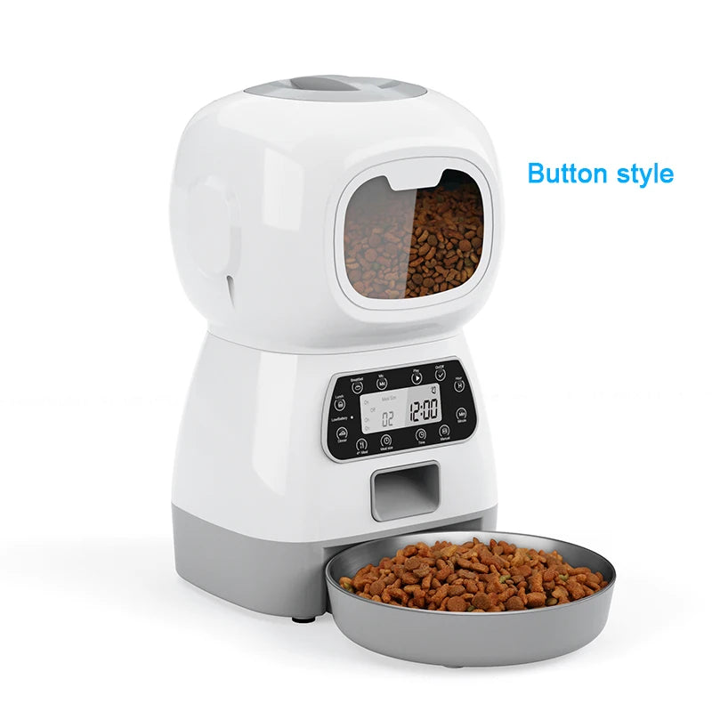 Cat Timing Feeder Smart APP Cat Feeder With Double Meal Pet Dog Food Automatic Dispenser Suitable Small Cats Dogs Remote Feeding