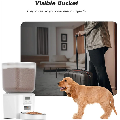 Furpipi 4L/8L Automatic Cat Feeder with Key Control Furpipi Manufacture User-Friendly Time Setting Feeder for Pets Dogs Cats