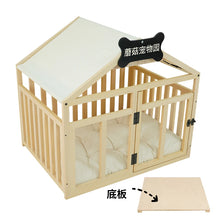 Indoor Solid Wood Creativity Design Special Use Pet Doghouse Detachable Washable Advanced Light luxury Large Dogs Big Villa