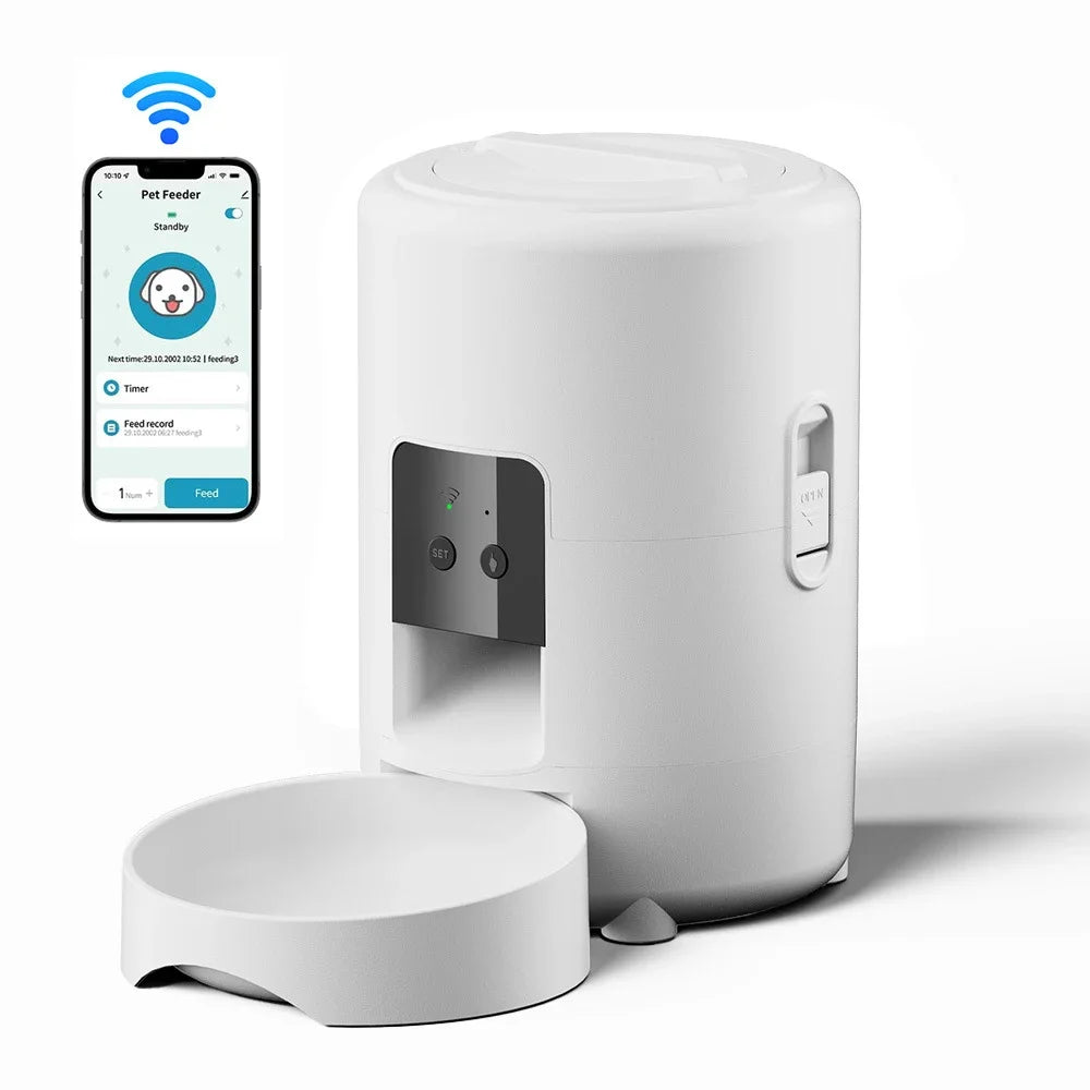 Petavista Automatic Cat Feeder Pet Smart WiFi Food Kibble Dispenser Remote Control Auto Feeder For Cat Dog Dry Food Accessories